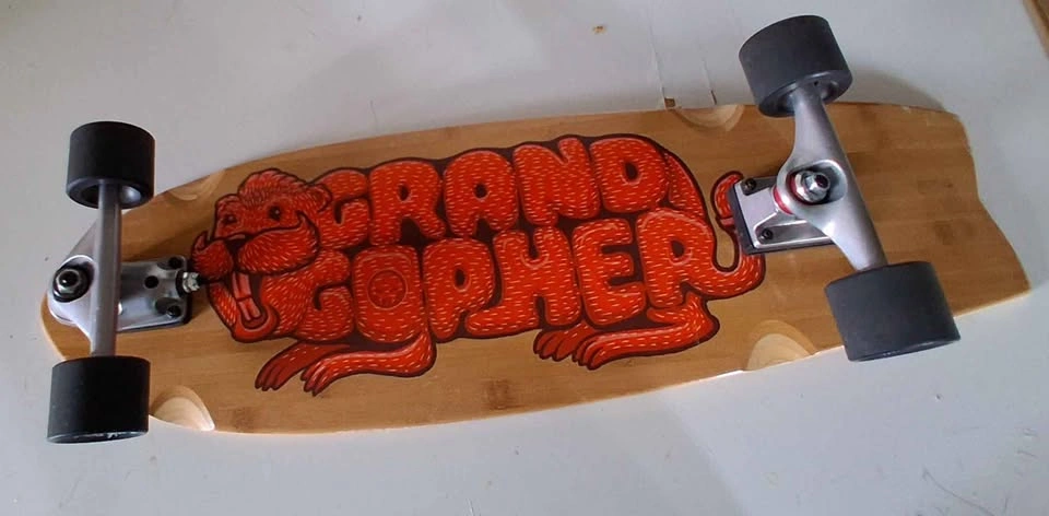 Grand Gopher Tie-Dye Longboard Skateboard - photo 3