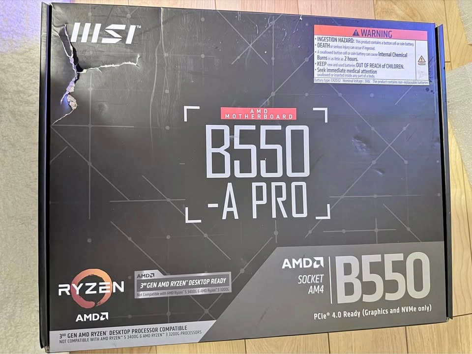 MSI B550-A PRO ATX Motherboard - Open Box, Never Used