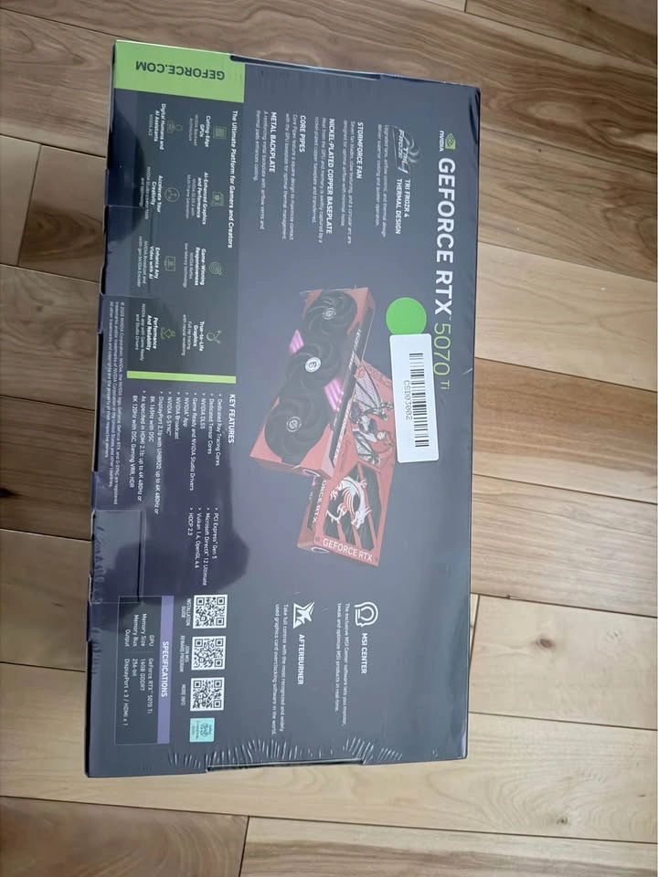 MSI GeForce RTX 5070 Ti 16G MLG Edition OC - Brand New - photo 2