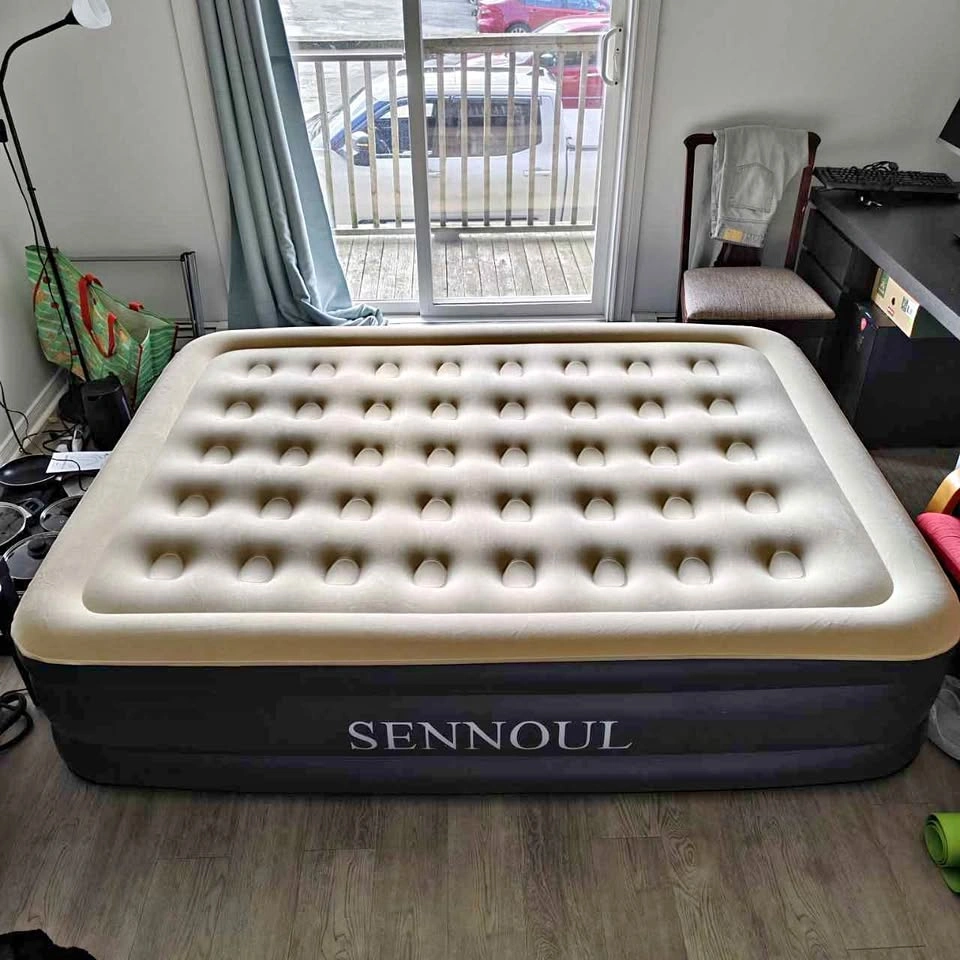 Queen Air Mattress 18" - Built-In Pump