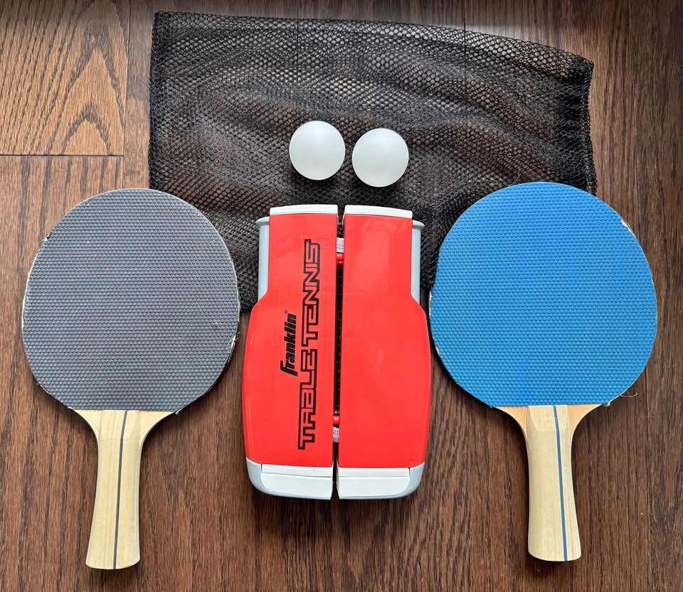 Franklin Sports Table Tennis to Go Portable Ping Pong Set