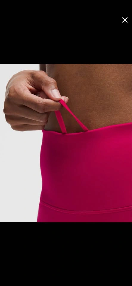 Lululemon Hot Pink "mulberry spark" Wonder Train Leggings Size 6 - photo 4