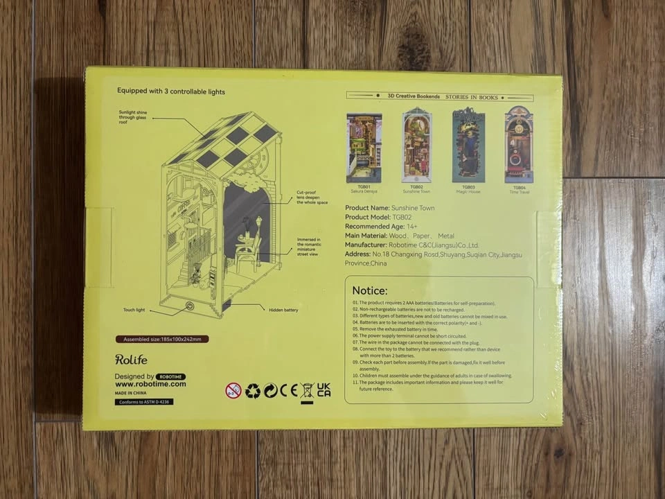 Rolife LED Book Nook Wooden Puzzle - New in Box - photo 5