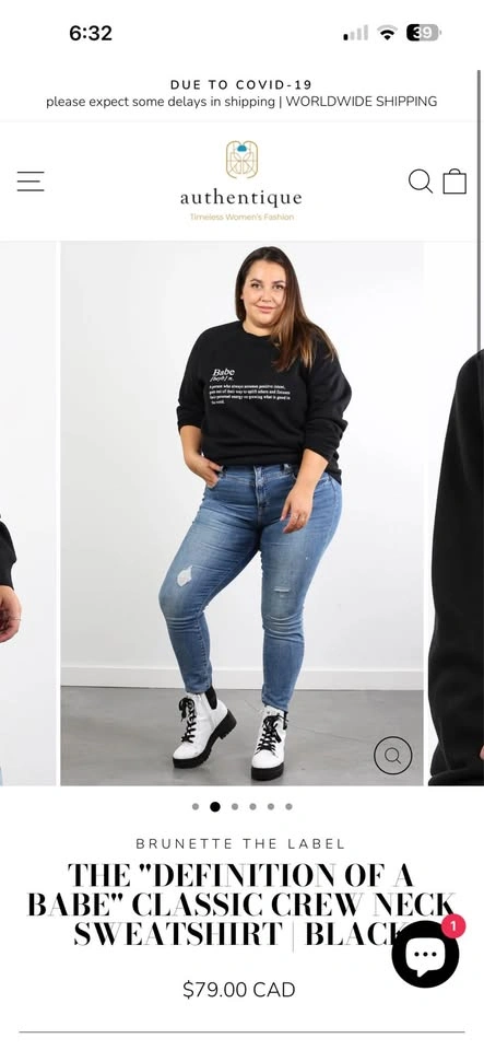 Brunette the Label Definition of BABE Crewneck Sweater L/XL - photo 3
