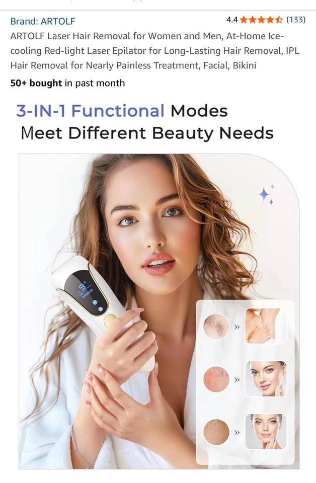 ARTOLF At-Home Laser Hair Removal Device - photo 3