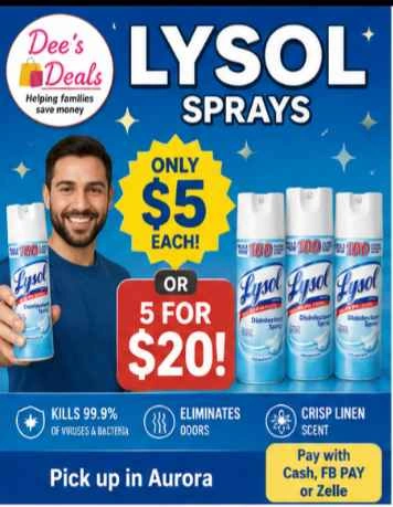Big Cans of Lysol $5 each - photo 2