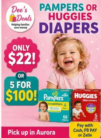 Huggies or Pampers Diapers $22/box (Retail $30) - photo 2