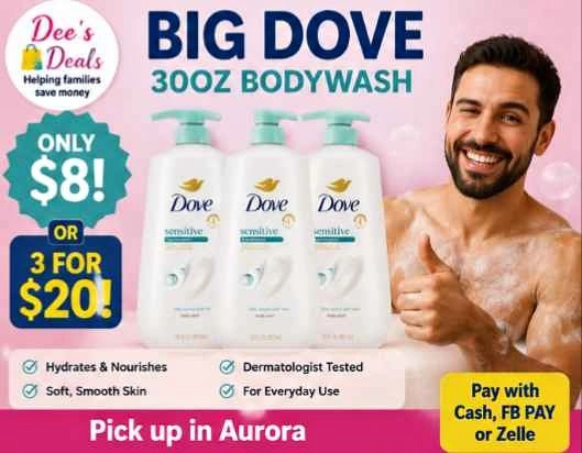 Dove bodywash Pump $8 or 3 for $20