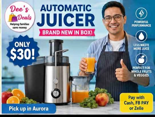 Automatic Juicer BRAND NEW IN BOX Only $30
