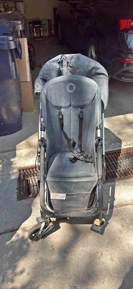 Bugaboo Cameleon Denim Edition w/ Orange Visor & Travel Bag