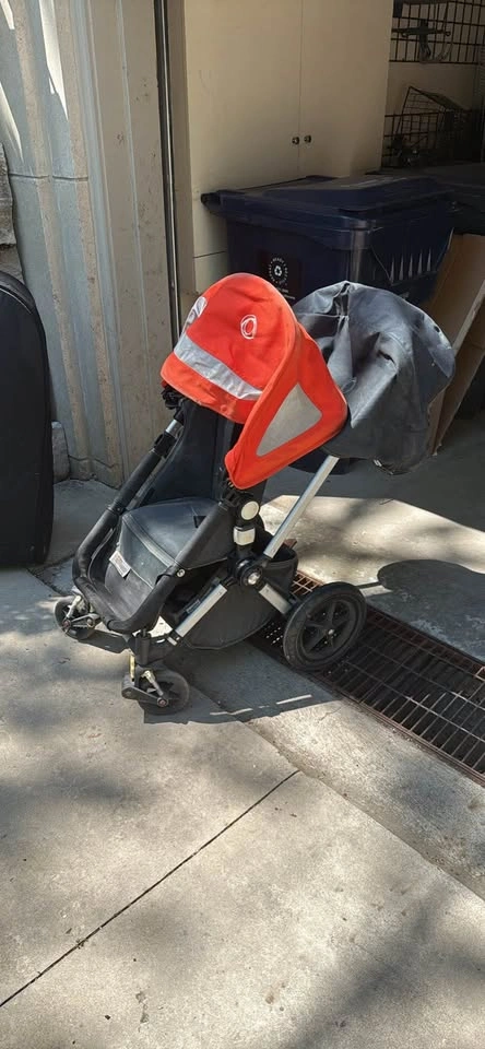 Bugaboo Cameleon Denim Edition w/ Orange Visor & Travel Bag - photo 2