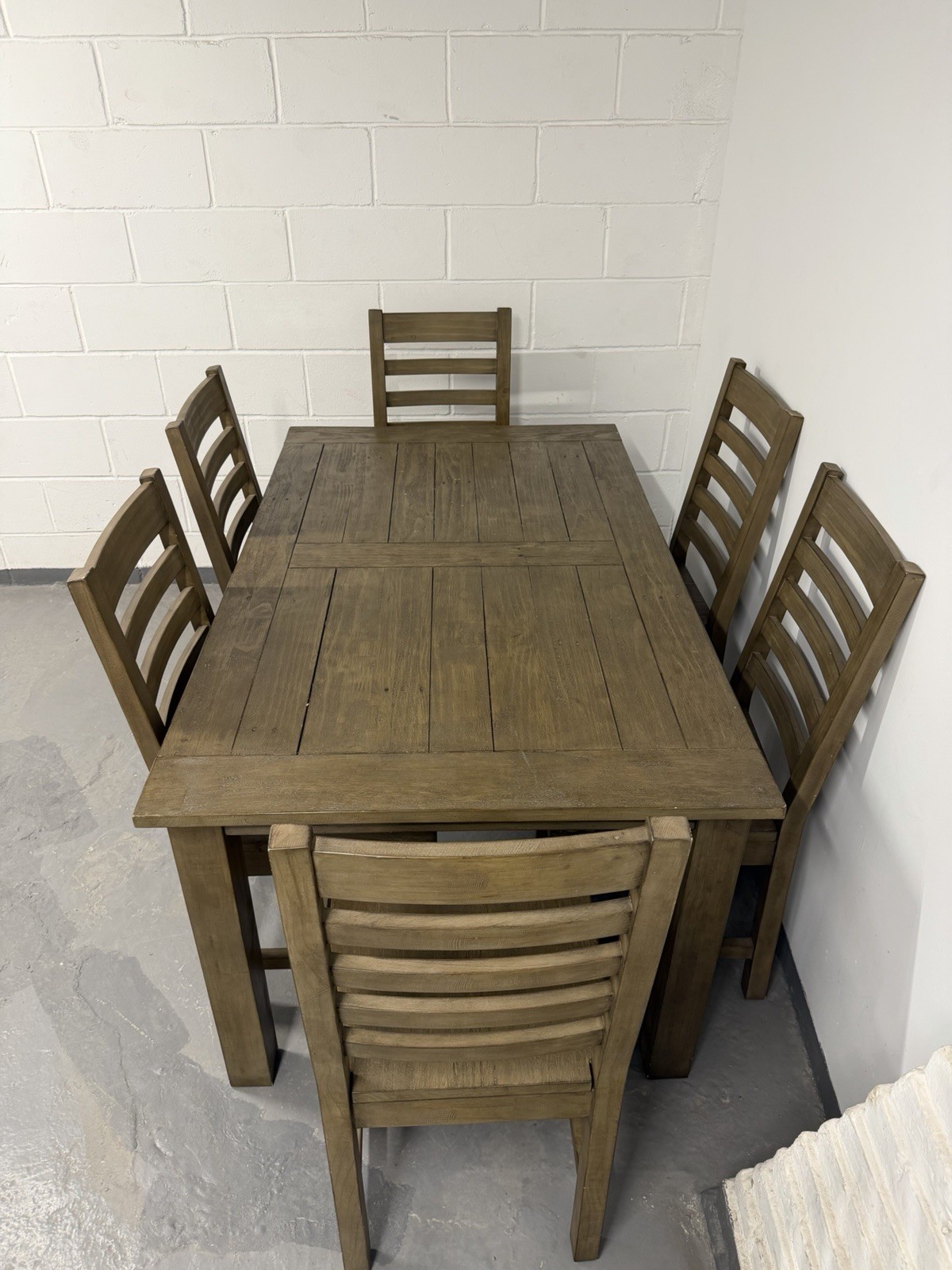 Kosas Home -Caleb Reclaimed Pine Wood Dining Table & Chairs. - photo 2