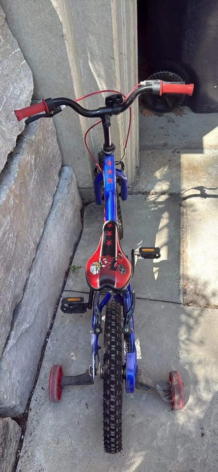 Kids 16” Louis Garneau bike with training wheels - photo 4