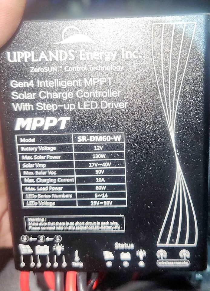 Intelligent MPPT Solar Charge Controller w/ LED Driver - Cold We