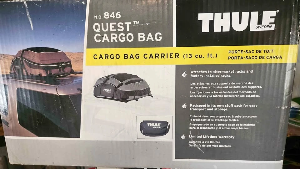 Thule Quest rooftop cargo bag *new in box*
