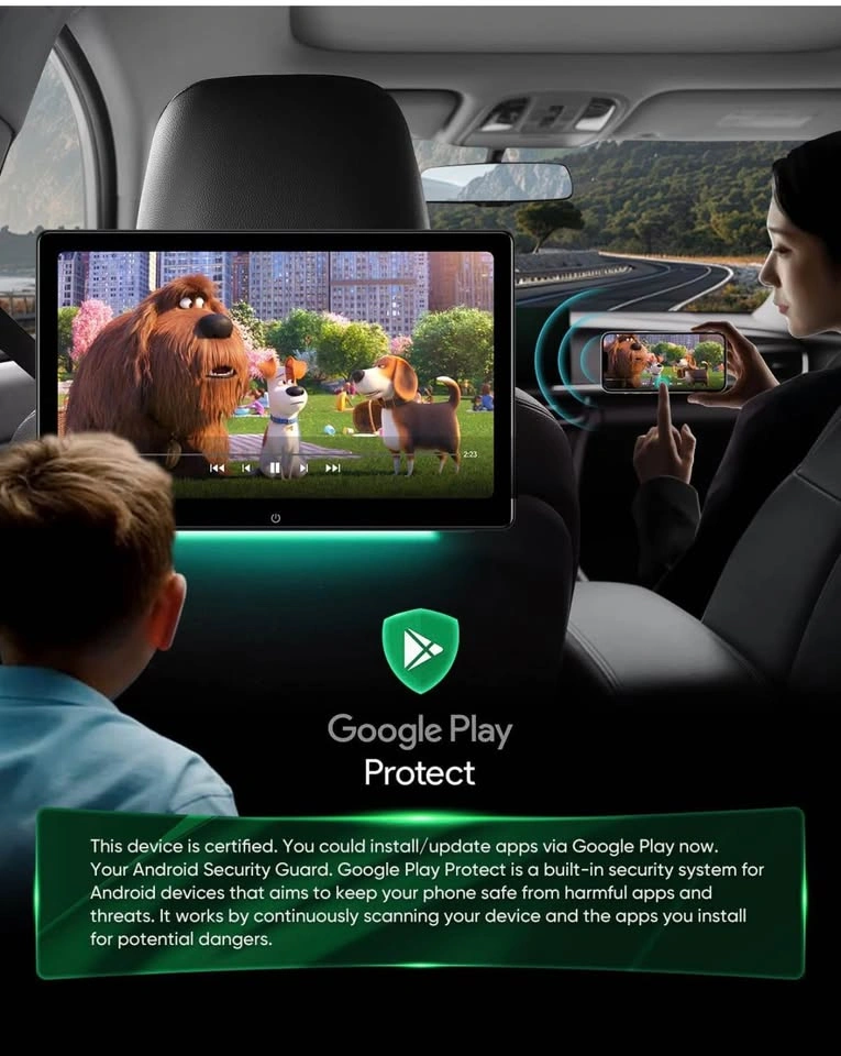 14” 4K Android Car TV Headrest Monitor Tablet - photo 4