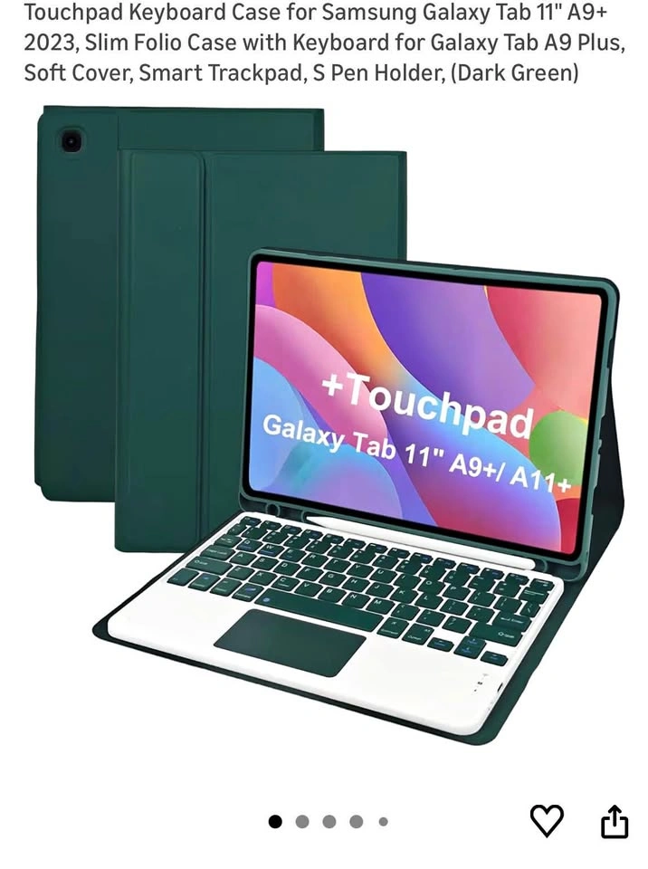 Touchpad Keyboard Case for Samsung Galaxy Tab 11" A9+