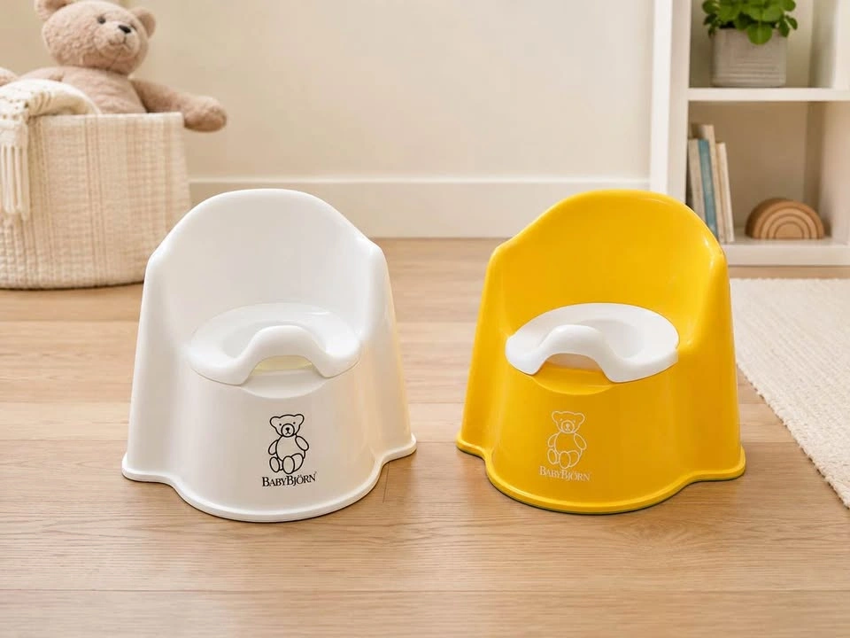 BabyBjörn Potty Chairs (Set of 2) – White & Yellow
