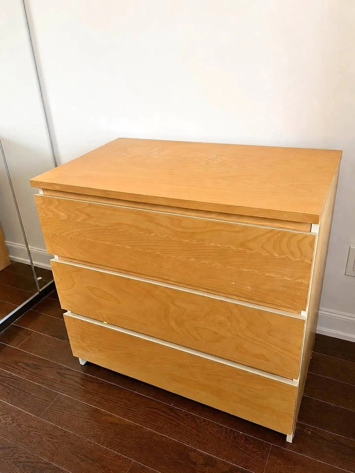 IKEA MALM Dresser – Light Wood