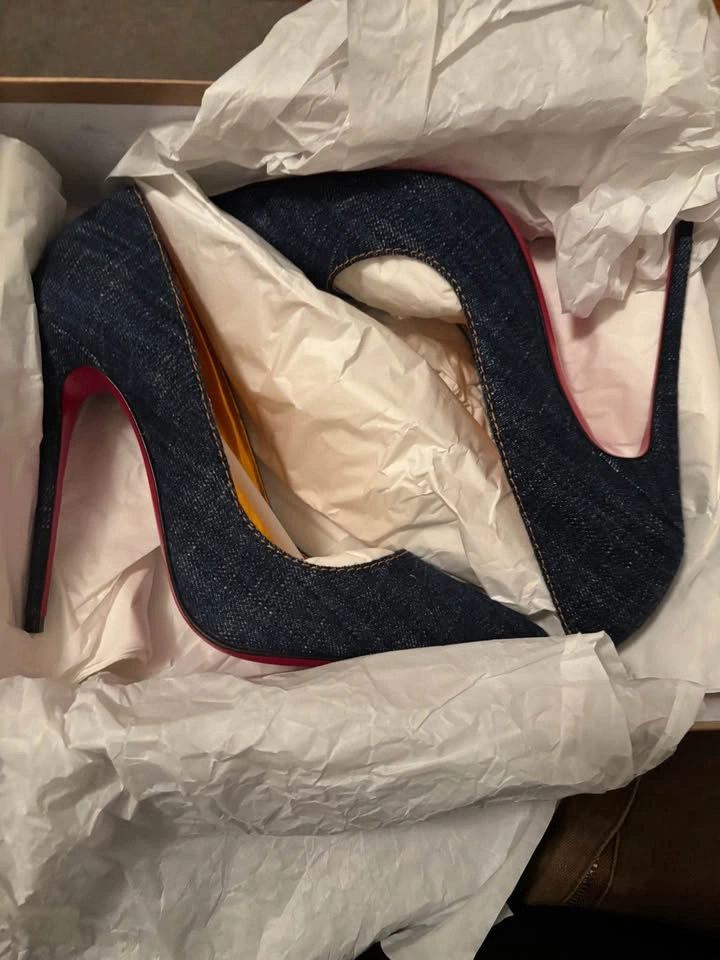 Christian Louboutin So Kate 120mm Denim Blue Pump - photo 5