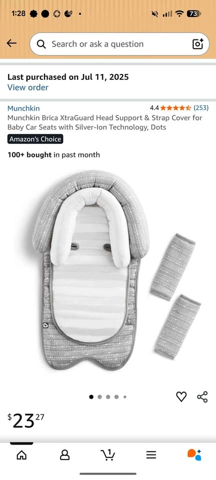 Munchkin Head Support and Strap Cover - photo 2