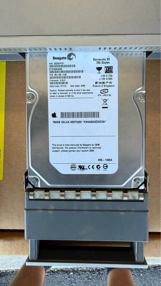 Apple Xserve 2.8GHz Server 1U w/ 3x 750GB HDDs Mac OS X Tested - photo 4