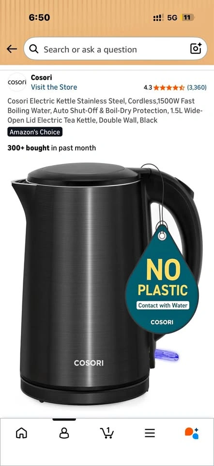 Stainless steel kettle