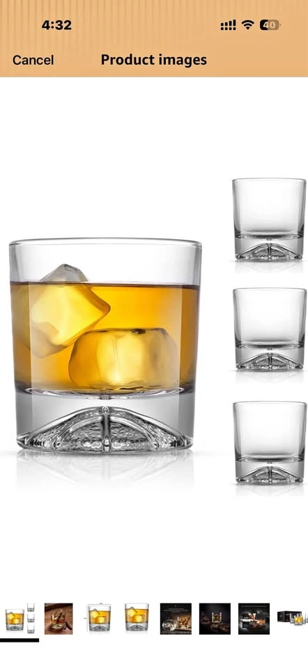 Whisky glasses