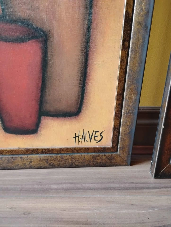 Original oil painting set of 3 - photo 2