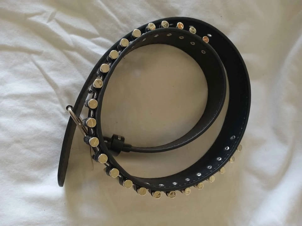 Hand-made real leather bullet belt - photo 2