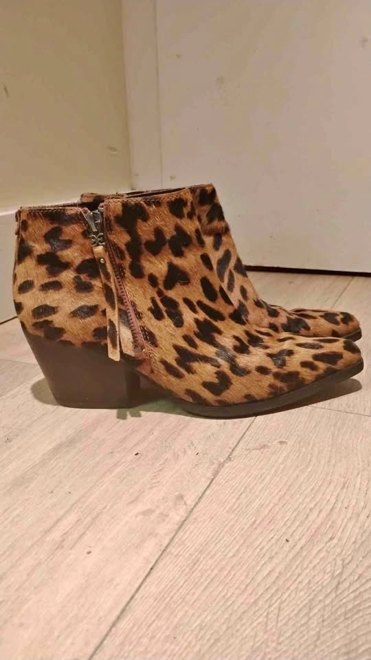 Leopard Print Ankle Boots