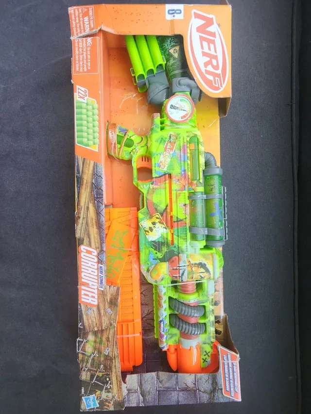 NERF Zombie Corrupter Dart Blaster – Brand New