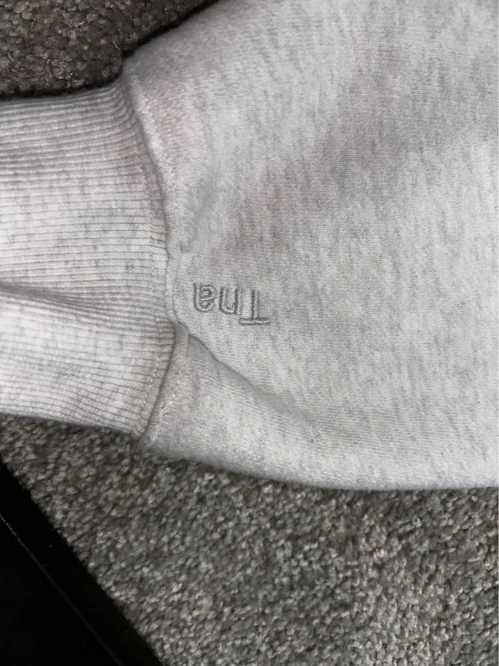 Tna Cozy Fleece Mega Grey Quarter Zip Pullover, fits medium - photo 2