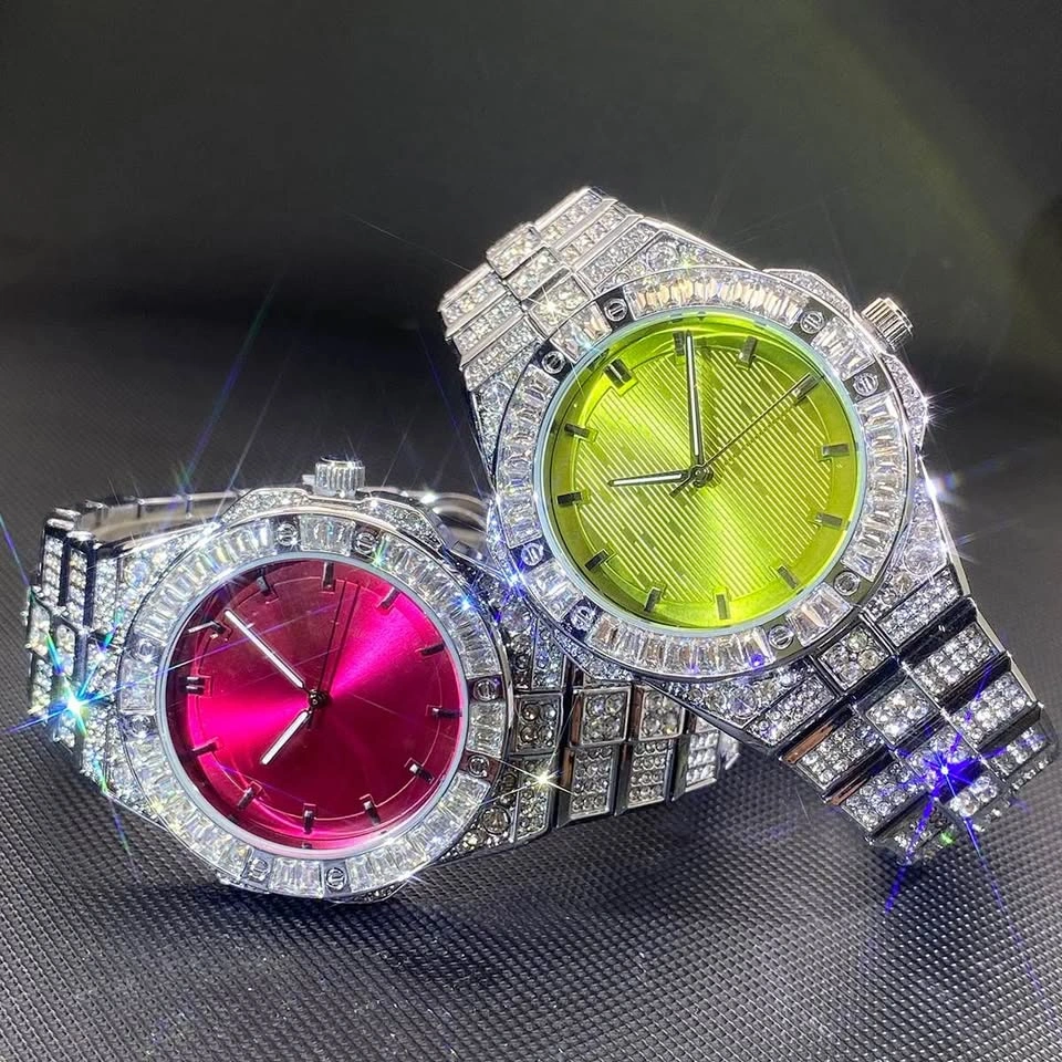 Iced-Out Hip-Hop Quartz Watch - Men & Women - photo 5