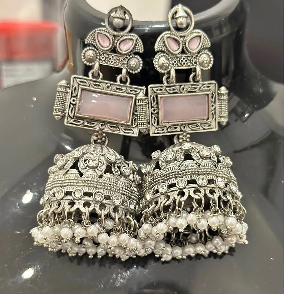 Oxidized earrings thumbnail