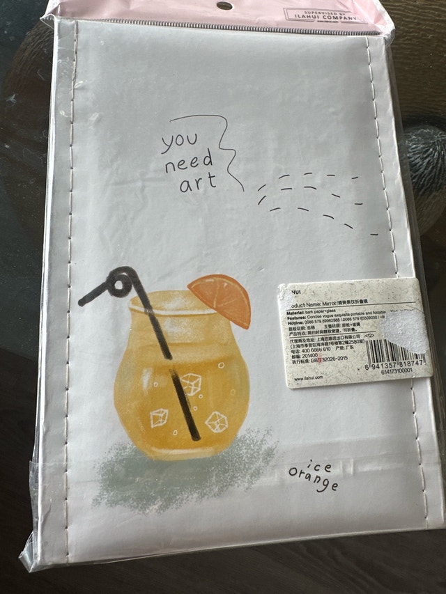 Cute Ice Orange Cosmetic Mirror - New - photo 2
