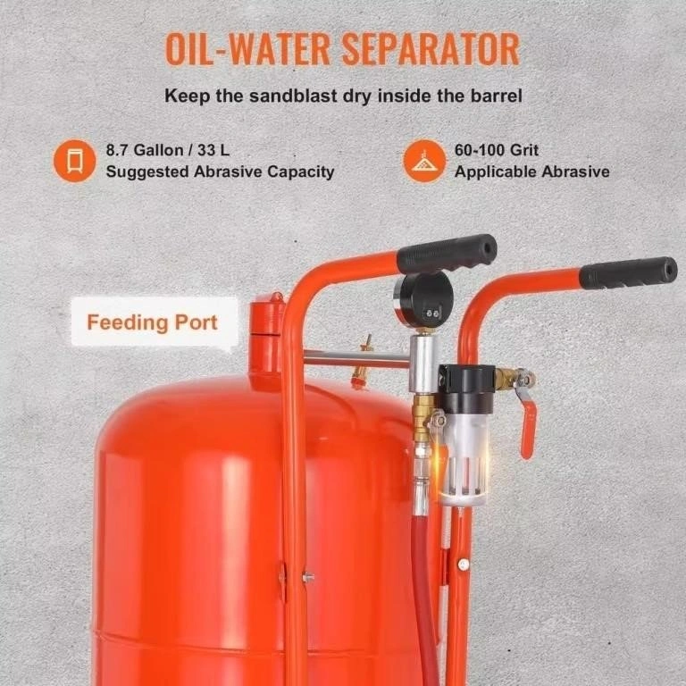 VEVOR 20 Gallon Sand Blaster - Portable Abrasive Tank - New - photo 4