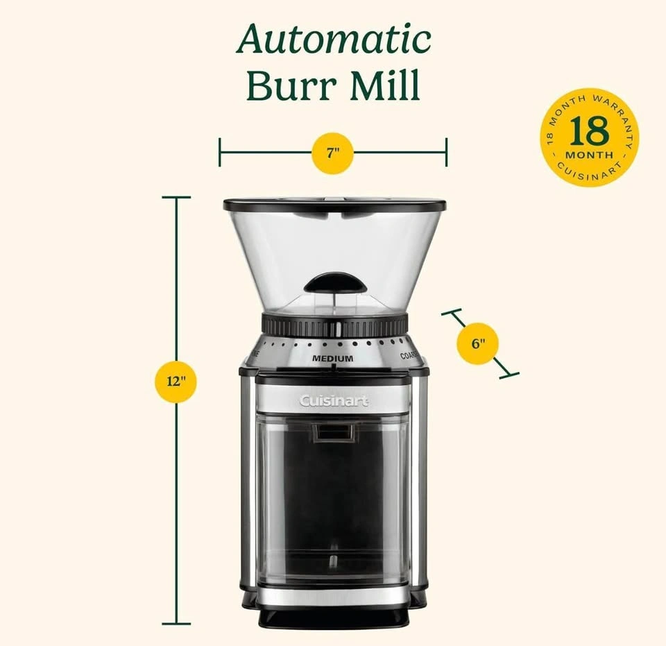 Cuisinart Burr Coffee Grinder DBM-8C - New in Box - photo 4