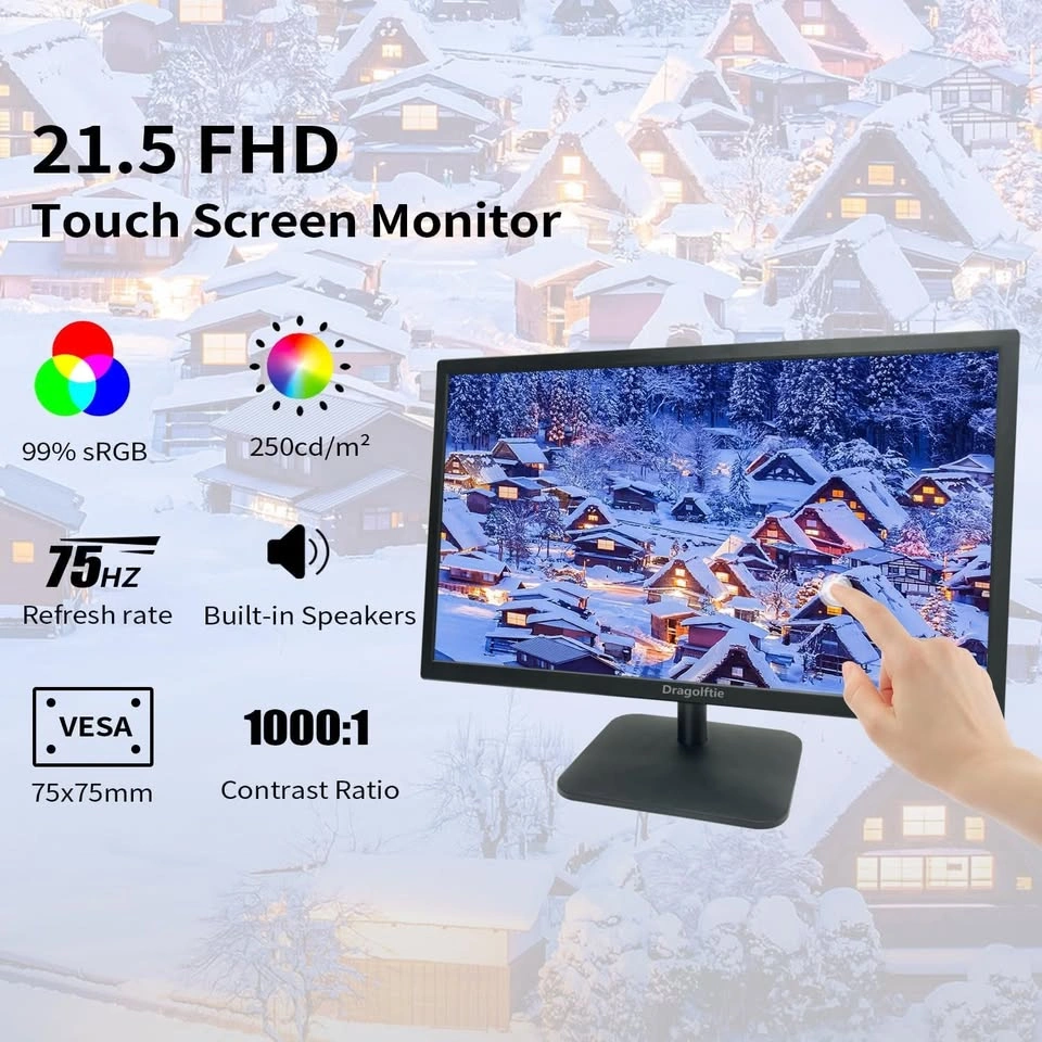 Brand New 21.5” Touchscreen Monitor FHD 1080p – HDMI/VGA - photo 4