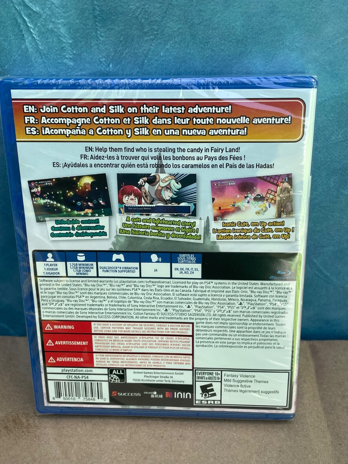 Cotton Fantasy PS4 Brand New Sealed USA ESRB - photo 2