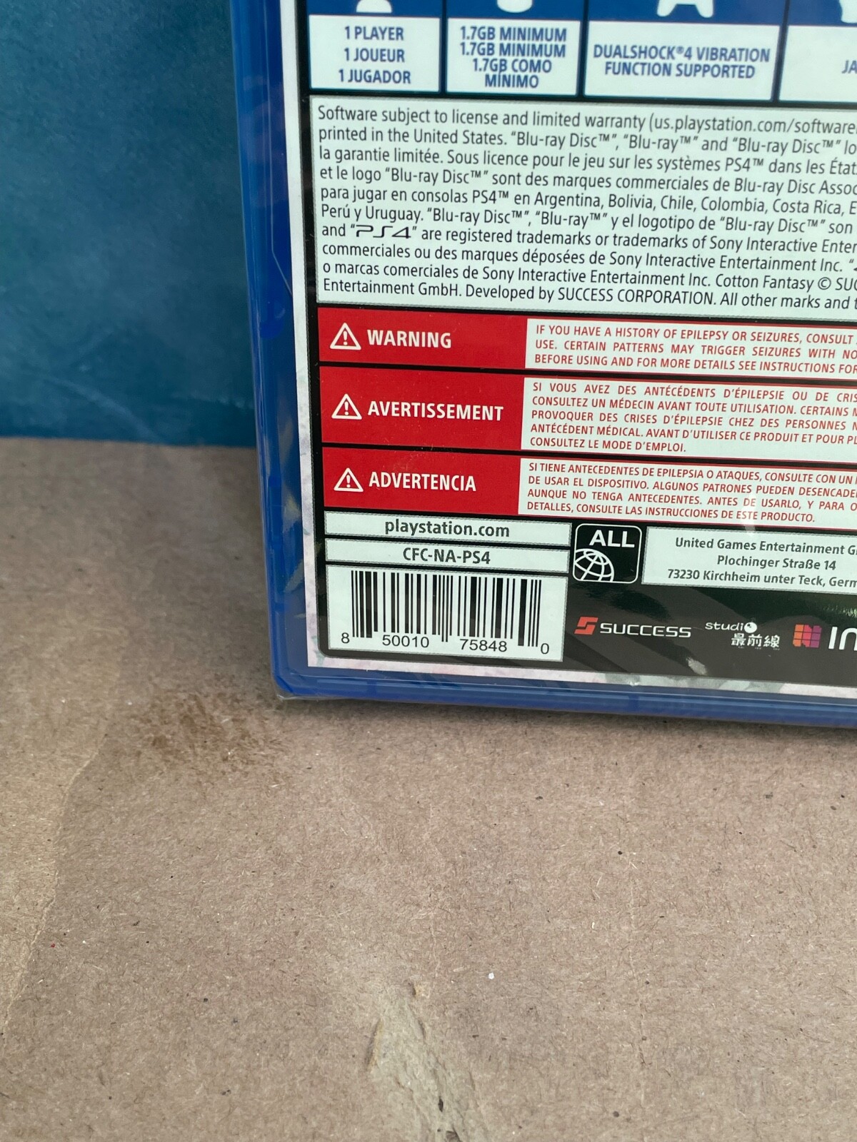 Cotton Fantasy PS4 Brand New Sealed USA ESRB - photo 3
