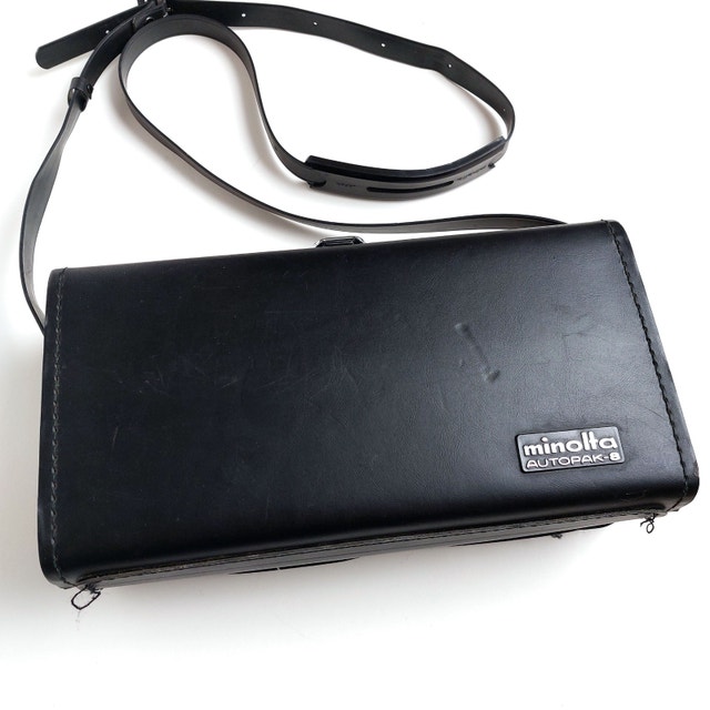 East-West Black Leather Bag (Japan) - Unique Camera Purse - photo 4