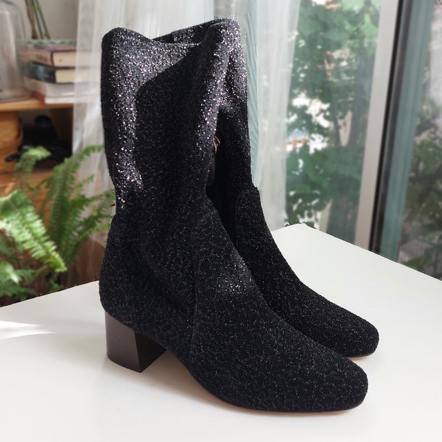 Andre Assous Venus Mid-Calf Womens Leather Sock Boots - photo 2