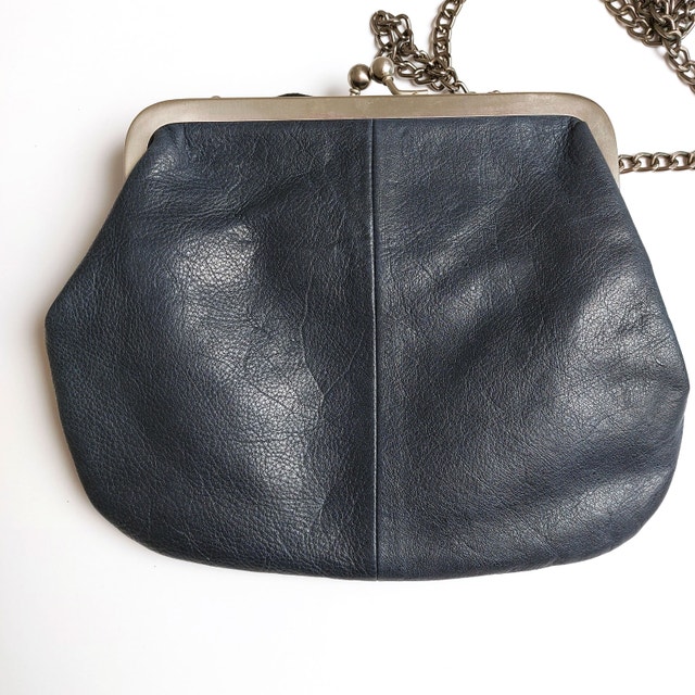 FredsBruder Woven Navy Leather Crossbody Bag - photo 3