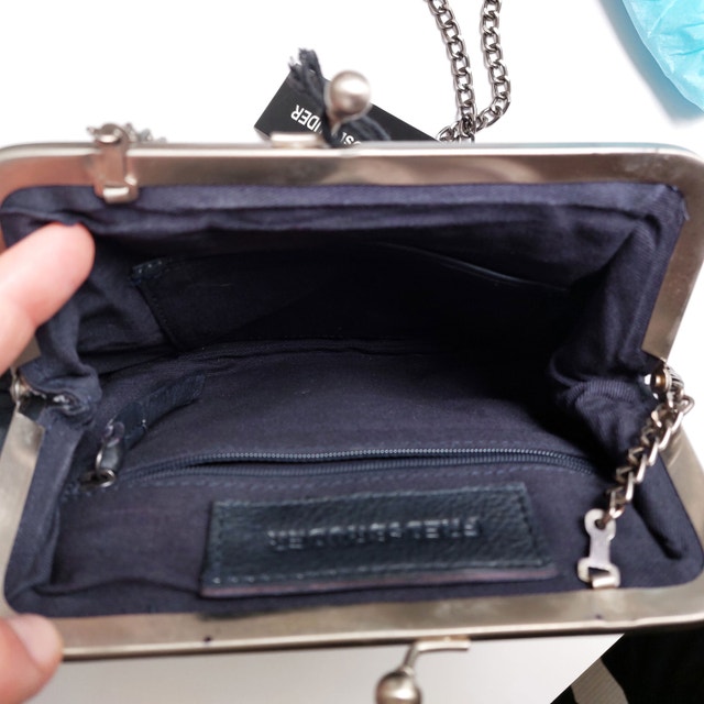 FredsBruder Woven Navy Leather Crossbody Bag - photo 4