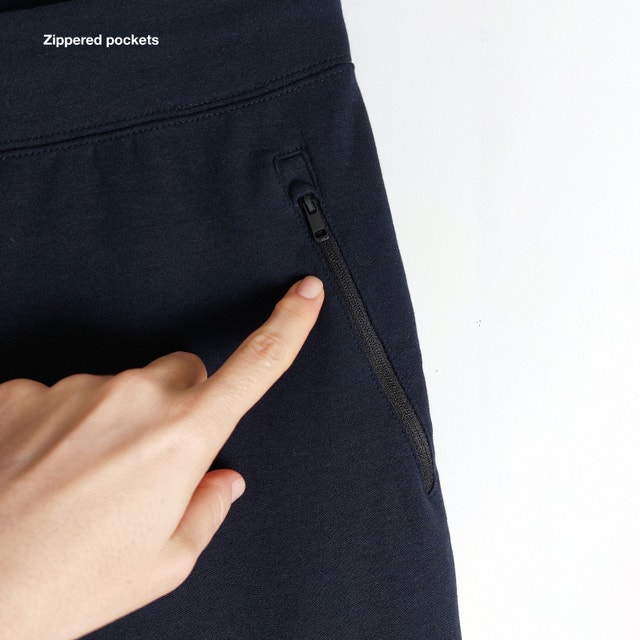 Uniqlo Men's Navy Jogger Pants - Zipper Pockets - Size L - photo 4