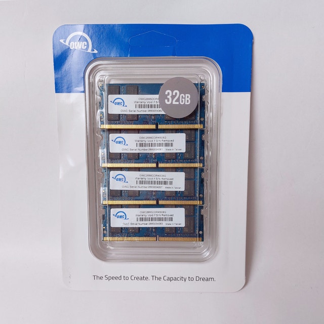 OWC 32GB PC21300 DDR4 2666MHz SO-DIMM Memory