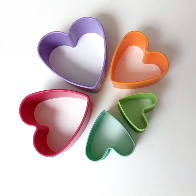 5-Piece Heart Shaped Cookie Cutter Set