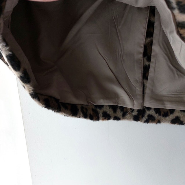 NWT Leopard Print Fuzzy Midi Skirt - Size 10 (Fits 8) - photo 4