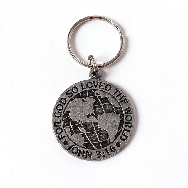 Bible Verse Keychain - Religious Christian Keepsake Object Purse